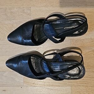 INTENTIONALLY BLANK leather flats
